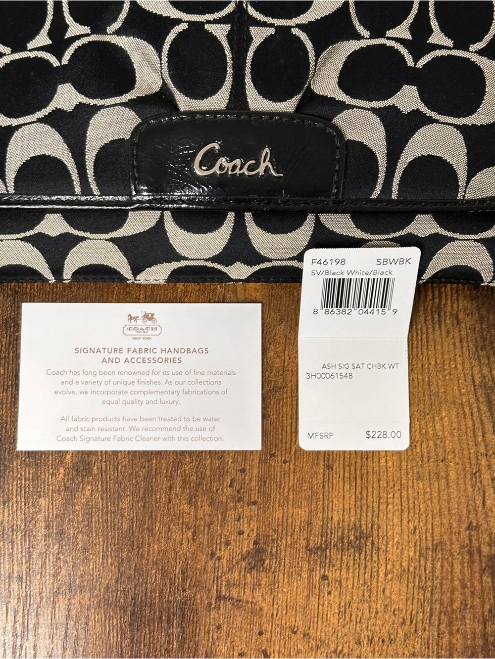 Y2K Coach Ashley Signature Sateen Checkbook Wallet (Style F46198) - Picture 11 of 12